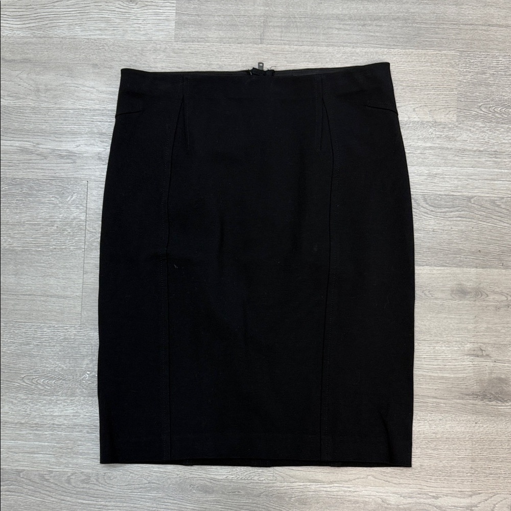 Ann Taylor Elegant Black Rayon Blend Pencil Skirt Sz 4!